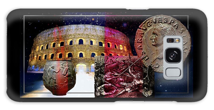 Rome Galaxy Case featuring the mixed media The Glory and The Terror that was Rome . by Hartmut Jager