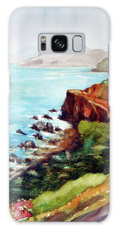 View Galaxy Case featuring the mixed media The Golden Gate by Karen Coggeshall