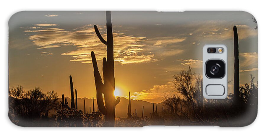 Landscape Galaxy Case featuring the photograph The Golden Hour by Teresa Wilson