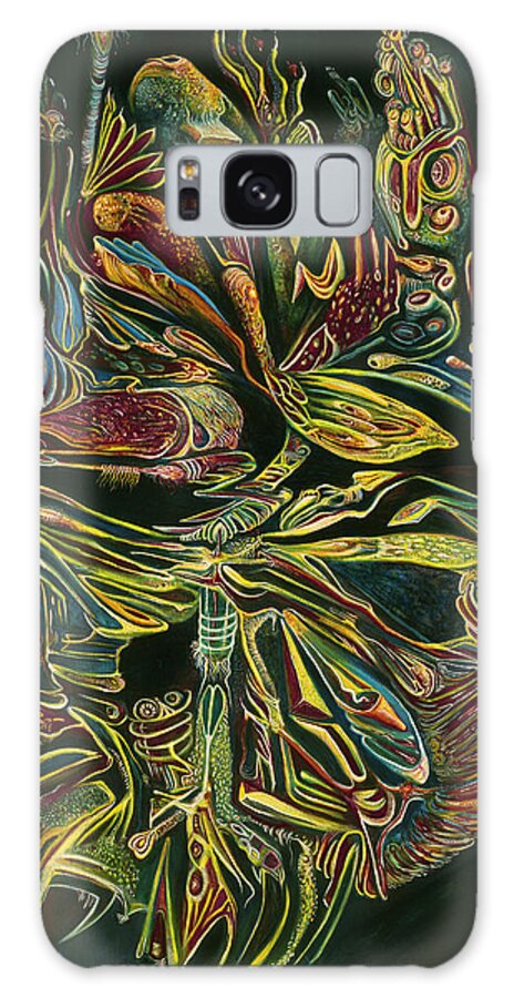 Universe Galaxy Case featuring the painting The Heart of the Universe by Yom Tov Blumenthal