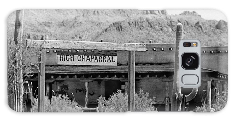 The High Chaparral Set With Sign Old Tucson Arizona 1969-2016 Galaxy Case featuring the photograph The High Chaparral set with sign Old Tucson Arizona 1969-2016 by David Lee Guss