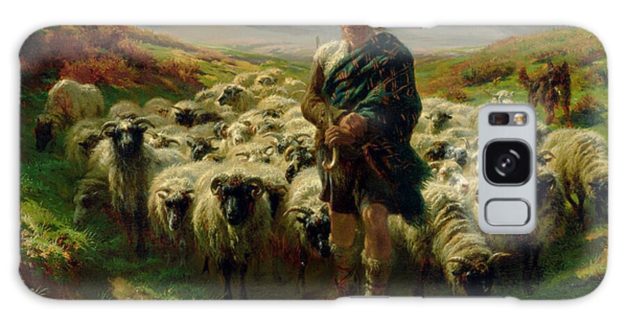 The Galaxy Case featuring the painting The Highland Shepherd by Rosa Bonheur