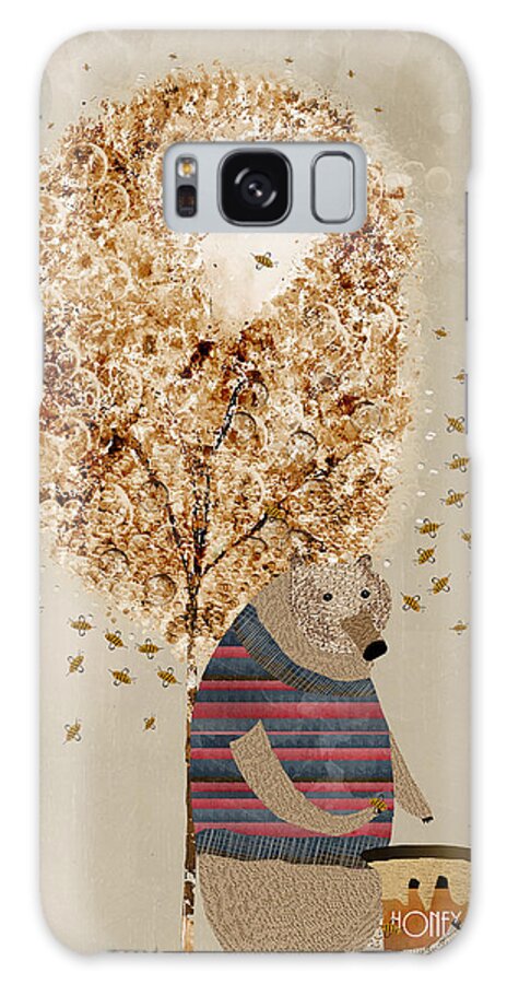 Bears Galaxy Case featuring the painting The Honey Tree by Bri Buckley