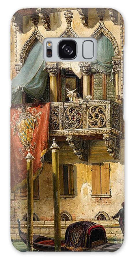 Friedrich Nerly Galaxy Case featuring the painting The House of Desdemona by Celestial Images
