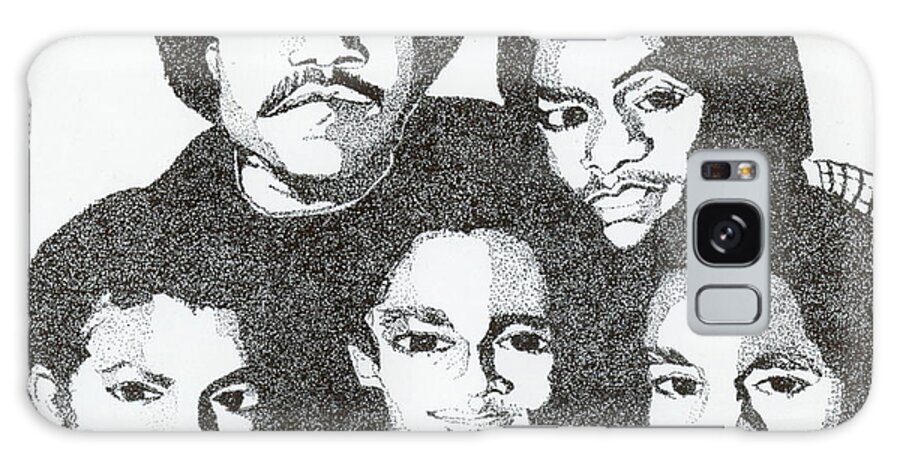 Drawings Galaxy Case featuring the drawing The Jacksons Tribute by Michelle Gilmore