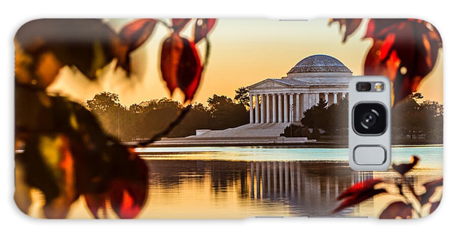 Leaves Galaxy Case featuring the photograph Jefferson in Autumn by Ed Clark