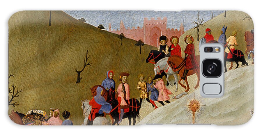 Sassetta Galaxy Case featuring the painting The Journey of the Magi by Sassetta