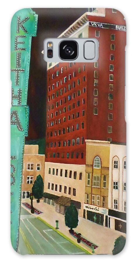 Huntington Galaxy Case featuring the painting The Keith Albee Theater by Christy Saunders Church