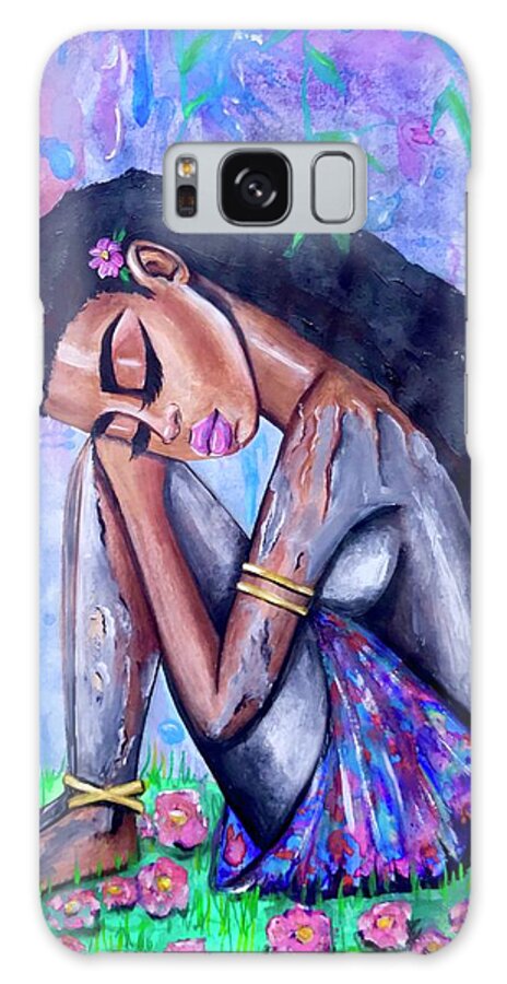 Eve Galaxy S8 Case featuring the painting The Last Eve in Eden by Artist RiA