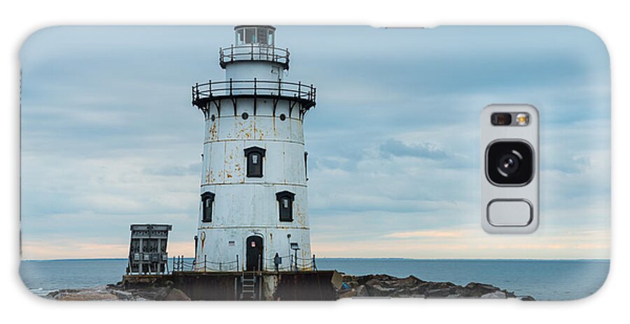 Borough Of Fenwick Galaxy Case featuring the photograph The Light at Saybrook Breakwater - Connecticut Lighthouse by JG Coleman