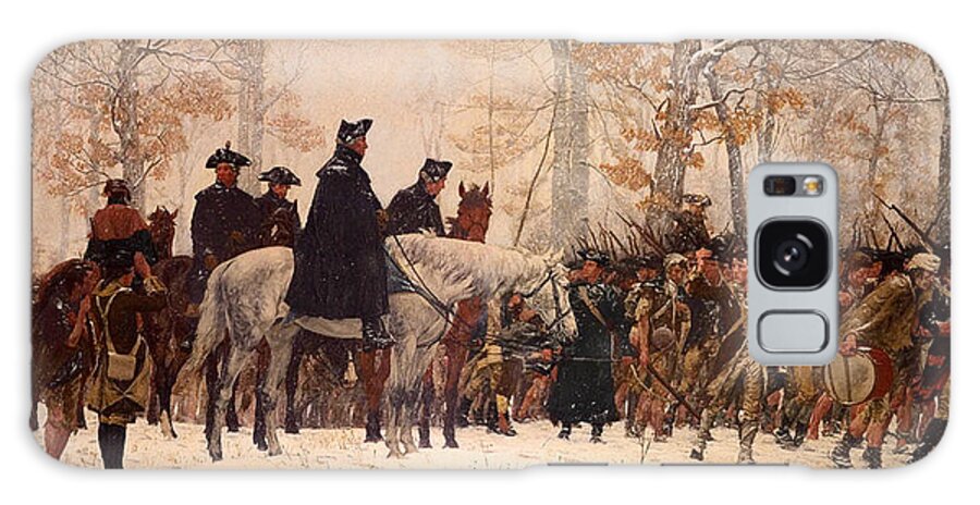 Painting Galaxy Case featuring the painting The March To Valley Forge by Mountain Dreams
