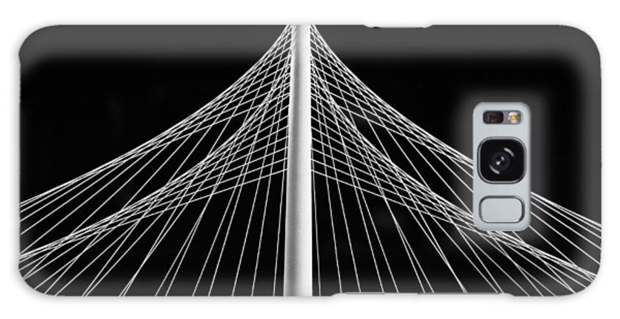 Margaret Hunt Hill Bridge Galaxy Case featuring the photograph The Margaret Hunt Hill Bridge in Dallas by Robert Bellomy
