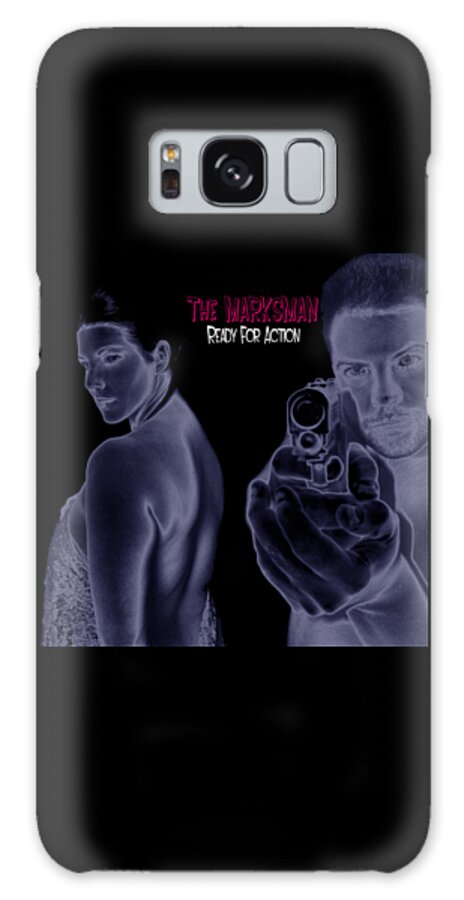 Album Galaxy Case featuring the digital art The Marksman - Ready for Action by Mark Baranowski