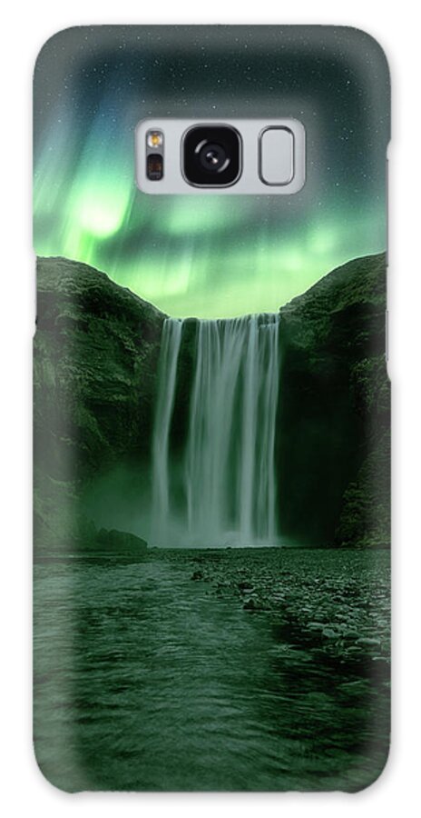 Skogafoss Galaxy Case featuring the photograph The Mighty Skogafoss by Tor-Ivar Naess