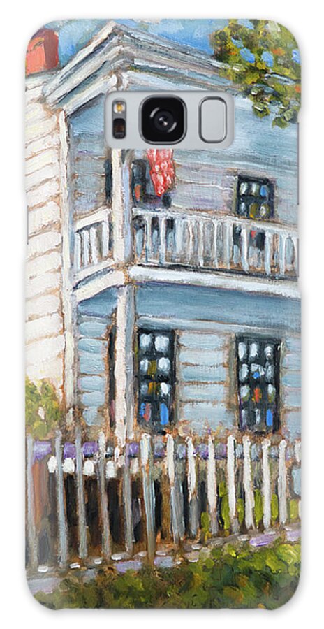 Montieth Galaxy Case featuring the painting The Montieth House by Mike Bergen