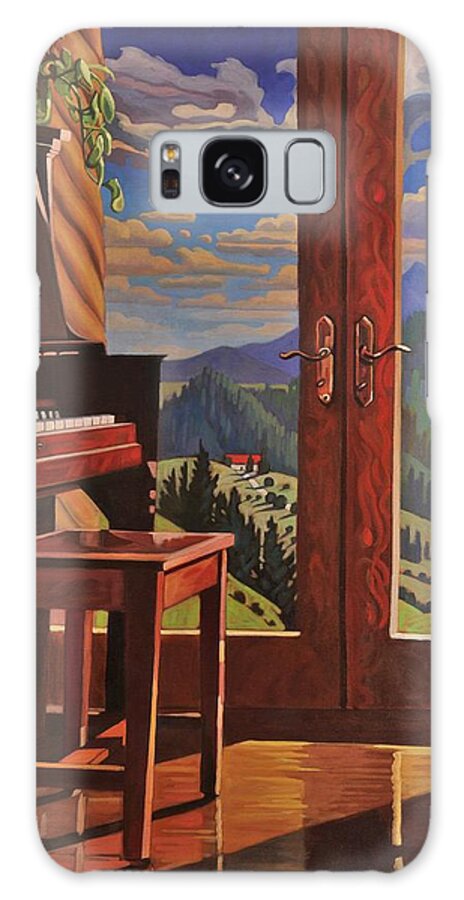 Music Galaxy Case featuring the painting The Music Room by Art West