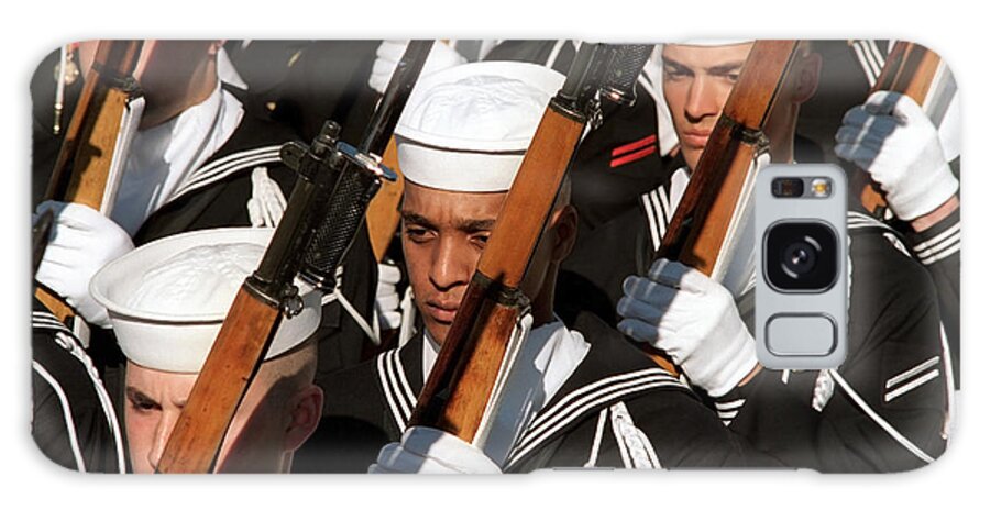 Horizontal Galaxy Case featuring the photograph The Navy Ceremonial Honor Guard by Stocktrek Images
