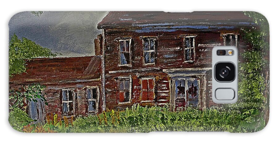 #westkennebunk Galaxy Case featuring the painting The Old Homestead by Francois Lamothe