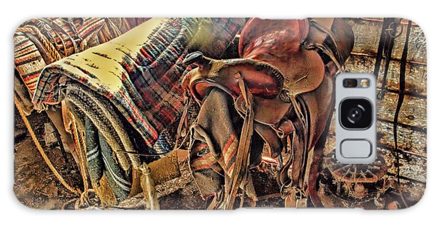 Saddle Galaxy Case featuring the photograph The Old Tack Room by Alana Thrower