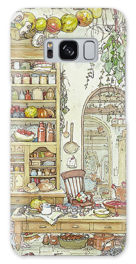 Brambly Hedge Galaxy Case featuring the drawing The Palace Kitchen by Brambly Hedge