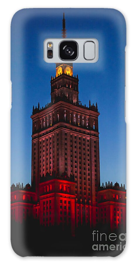 Palace Galaxy S8 Case featuring the photograph The Palace of Culture and Science by Iryna Liveoak