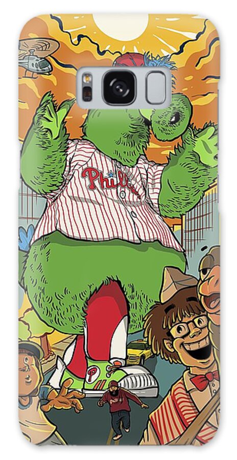 Philly Galaxy Case featuring the drawing The Pherocious Phanatic by Miggs The Artist