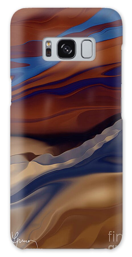 Power Of Now Galaxy Case featuring the digital art The Power Of Now by Leo Symon