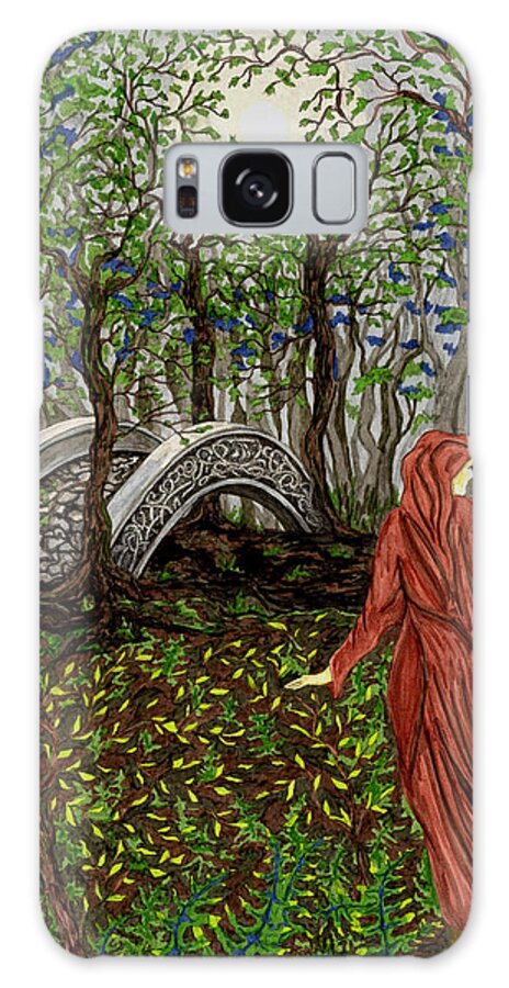 Bridge Galaxy Case featuring the drawing The Priestess of Ealon by FT McKinstry