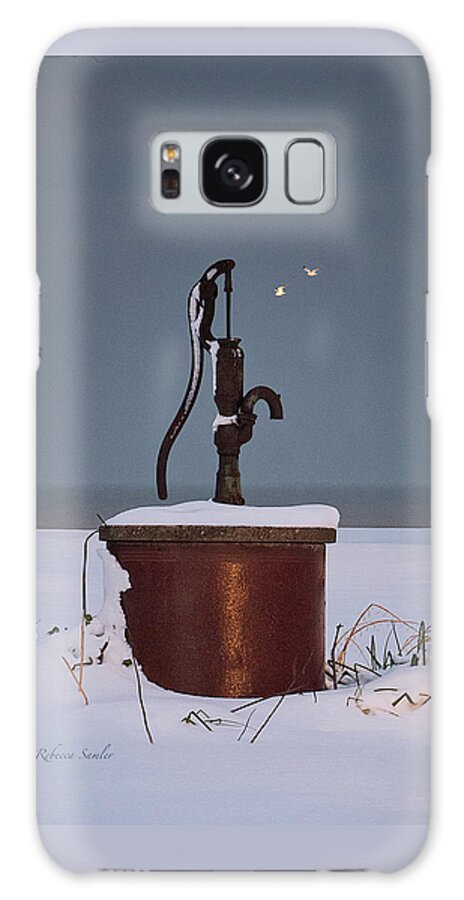 Old Water Well Galaxy Case featuring the photograph The Pump by Rebecca Samler