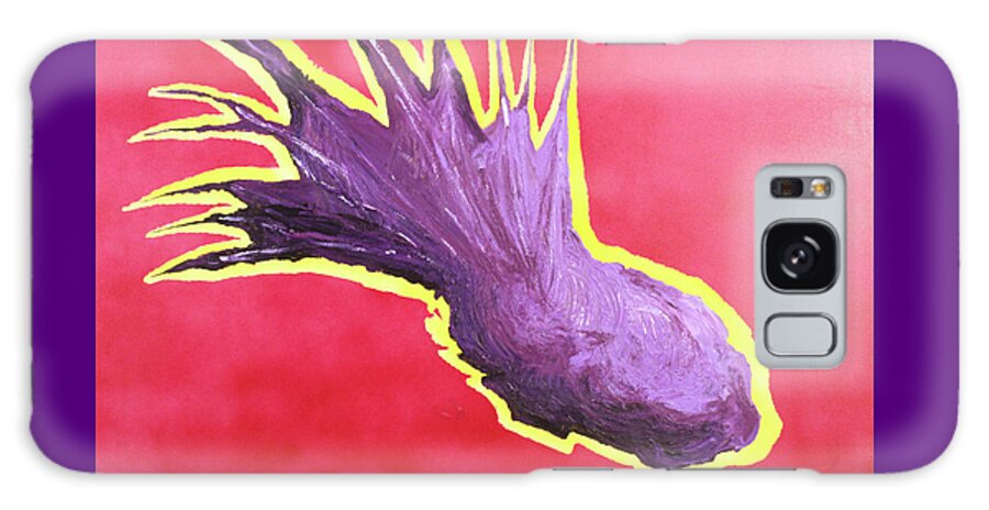 Modern Art Galaxy Case featuring the painting The Purple Monstrosity by Thomas Blood
