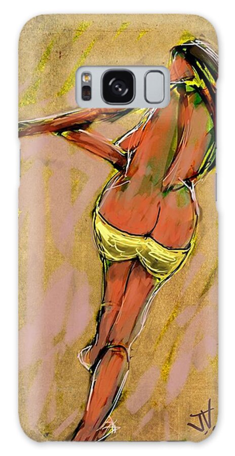 Beach Galaxy Case featuring the painting The Race to Freedom by Jim Vance