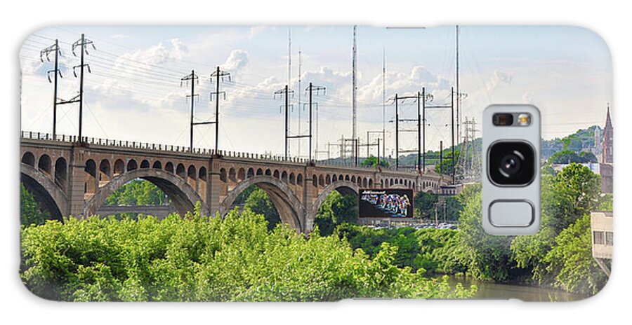 The Galaxy Case featuring the photograph The Railroad Bridge in Manayunk Philadephia by Bill Cannon