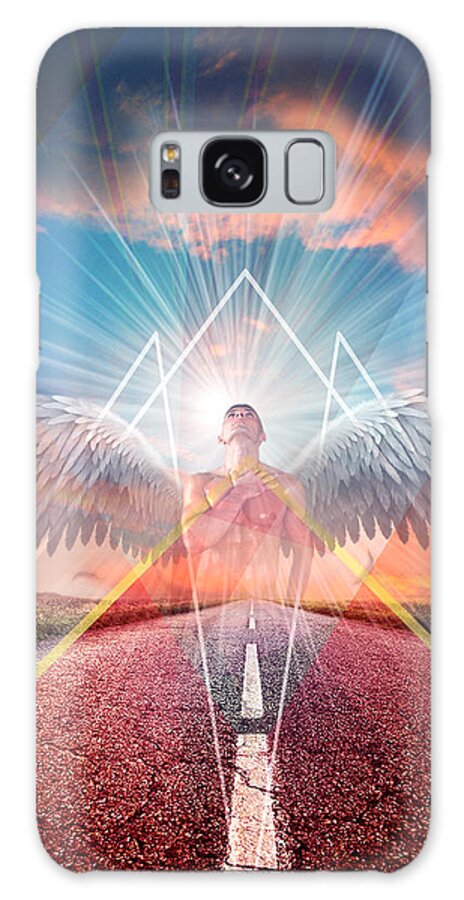 Angel Galaxy Case featuring the digital art The Road by Mark Ashkenazi