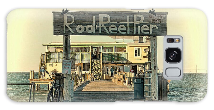 Rod And Reel Galaxy Case featuring the photograph The Rod And Reel Pier Vintage  by HH Photography of Florida