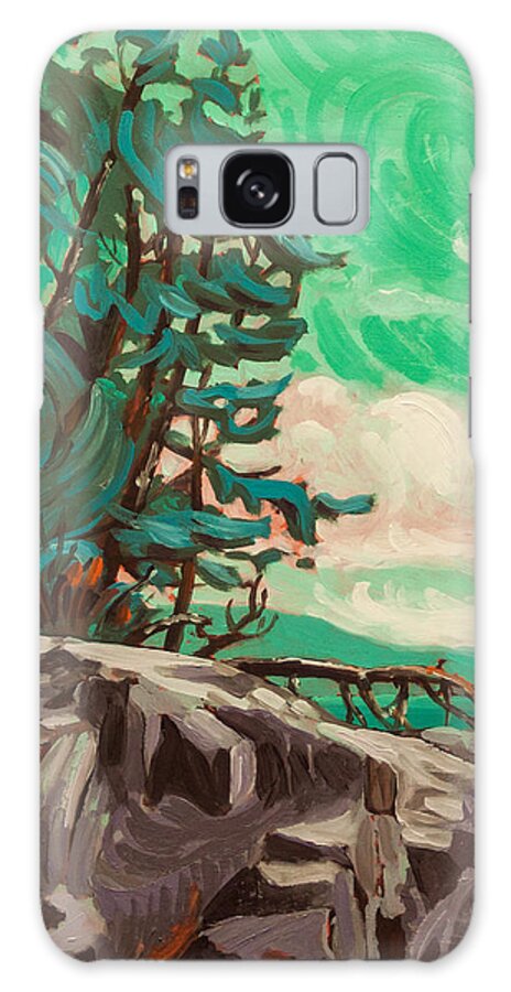 B.c. Landscape Galaxy Case featuring the painting The Rugged Coast by Rob Owen