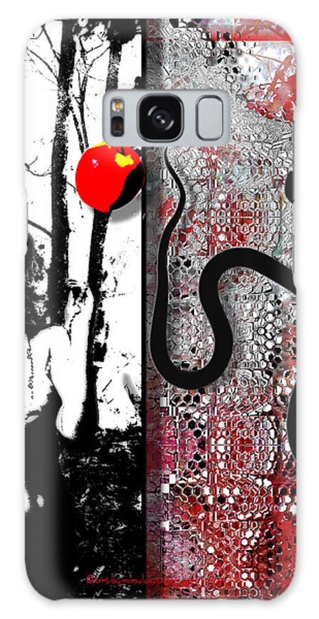 Eve Galaxy Case featuring the digital art The Same Old Story - All About Eve by Mimulux Patricia No