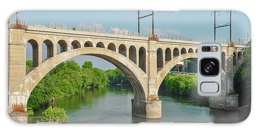 The Galaxy Case featuring the photograph The Schuylkill River and the Manayunk Bridge - Philadelphia by Bill Cannon
