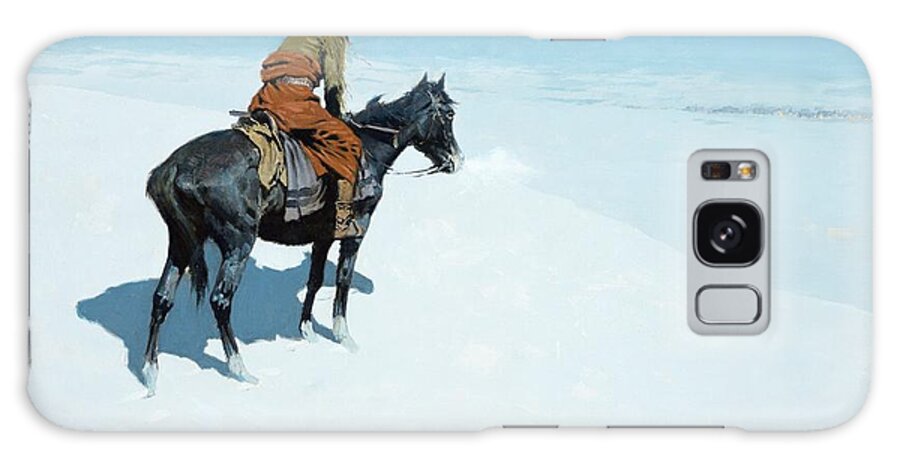 The Scout Galaxy Case featuring the painting The Scout Friends or Foes by Frederic Remington