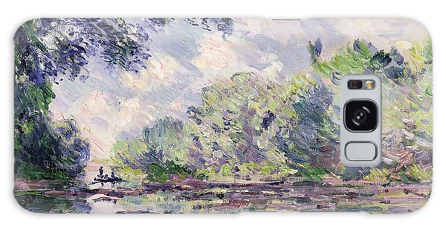 French Galaxy Case featuring the painting The Seine at Giverny by Claude Monet