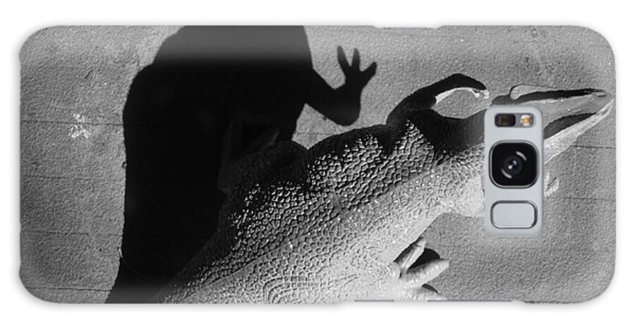 Lizard Galaxy Case featuring the photograph The shadow is mightier img 2095 by Marie Neder