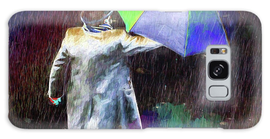 Joy Galaxy Case featuring the photograph The Sheer Joy of Puddles by LemonArt Photography