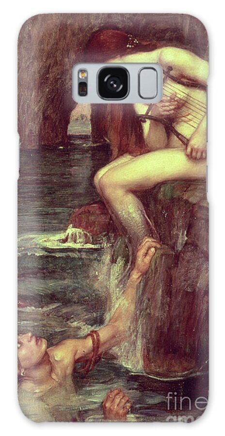The Siren Galaxy Case featuring the painting The Siren by John William Waterhouse