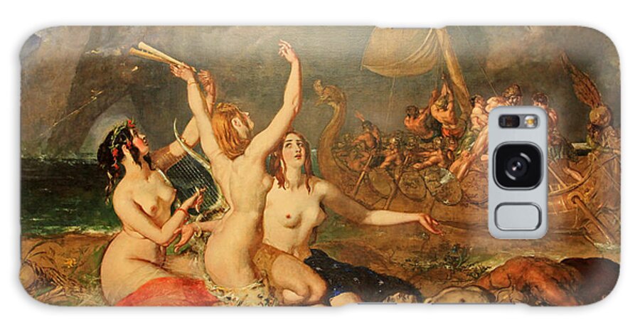 William Etty Galaxy Case featuring the painting The Sirens and Ulysses by William Etty