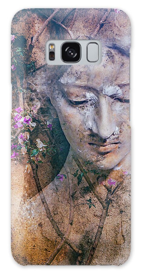 Statue Galaxy Case featuring the digital art The statue with the romantic touch by Gabi Hampe