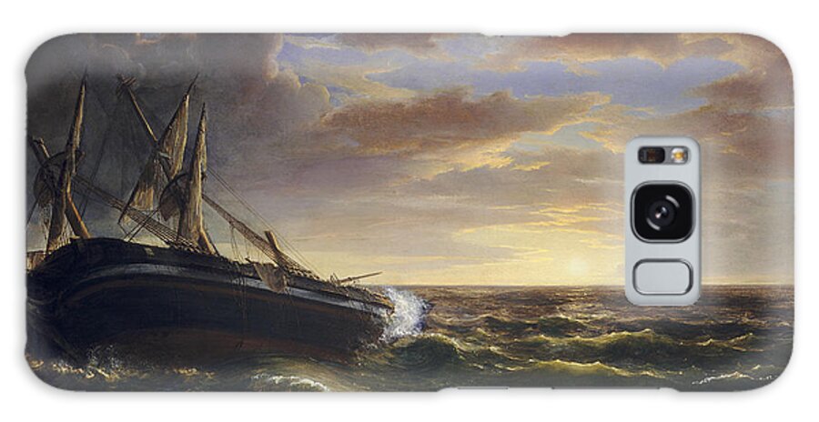 Art Galaxy Case featuring the painting The Stranded Ship by Asher Brown Durand