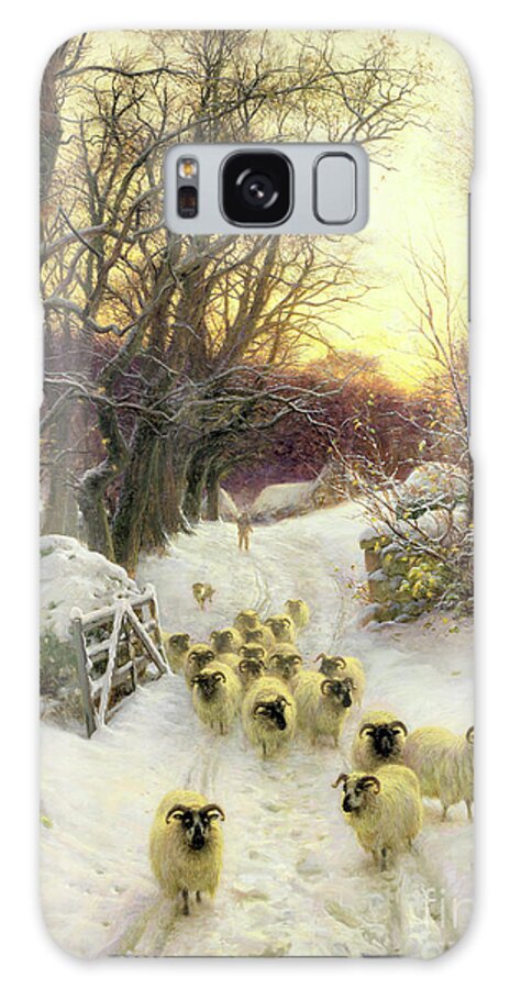 Sunset Galaxy Case featuring the painting The Sun Had Closed the Winter's Day by Joseph Farquharson