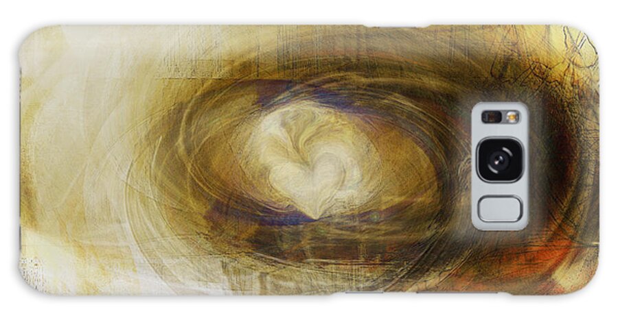 Heart Art Galaxy Case featuring the digital art The Tide of the Heart by Linda Sannuti
