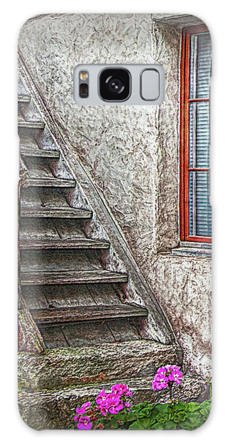 Switzerland Galaxy Case featuring the photograph The timbre Stair by Hanny Heim