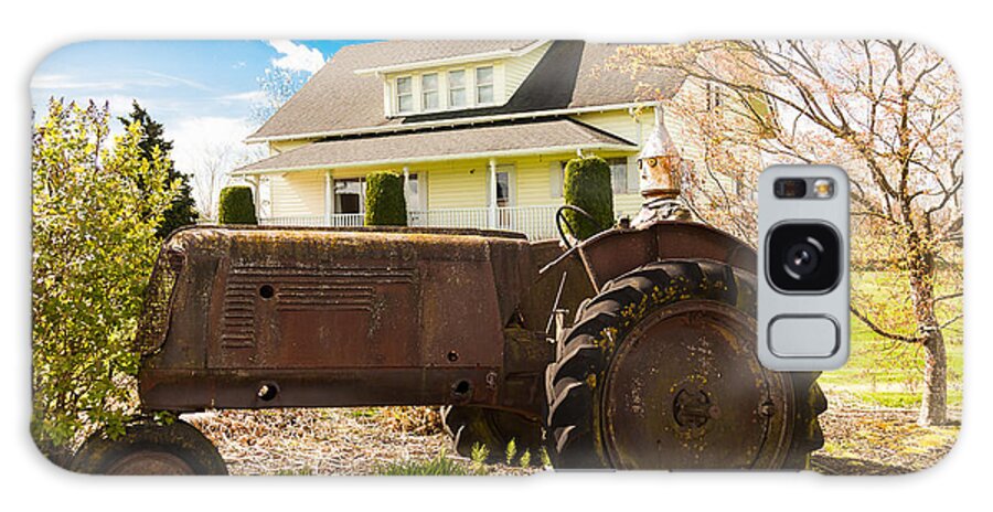 Bellingham Galaxy Case featuring the photograph The Tinman and the Tractor by Judy Wright Lott