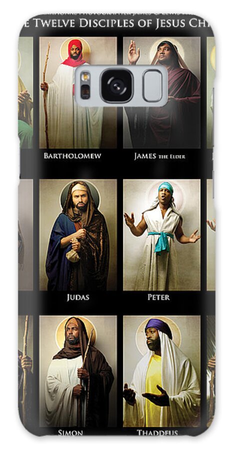 Portraits Galaxy Case featuring the photograph The Twelve Disciples of Jesus Christ by Icons Of The Bible